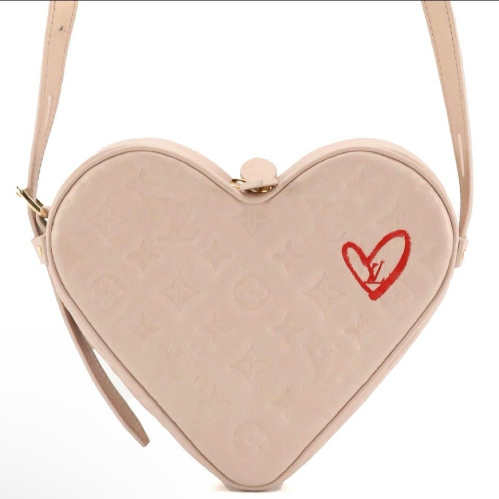 Louis Vuitton Fall in Love Sac Coeur Bag in Dragée Light Pink Empreinte Leather